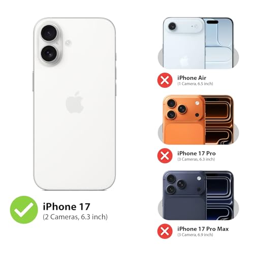 Phone Case for iPhone 17,Gray-Blue | Magnetic Case, Compatible with Magsafe - Denim Fabric - Slim Fit & Soft Feel - color: Grey-blue, size: iPhone 17