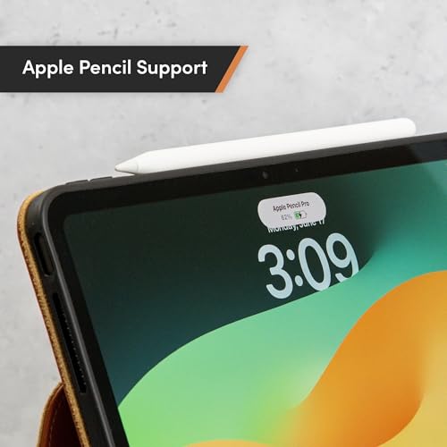 Casemade Real Leather Case Compatible with iPad Pro 11” 1st/2nd/3rd/4th Gen (2018/2020/2021/2022) - Full-Grain Leather Cover, Auto Sleep/Wake, Dual Stand Position (Tan) - color: Tan, size: iPad Pro 11" 1st/2nd/3rd/4th Gen (2018-2022)