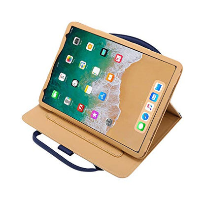 Handbag Case for iPad Pro 11" (2018-2025) & iPad Air 11 2024 2025 2026/Air 10.9", Techcircle Cute Bowknot Pocket Wallet Folio Stand PU Leather Carrying Case, Auto Sleep/Wake, Blue - color: Blue, size: iPad Pro 11" 2018-2025 | iPad Air 11"