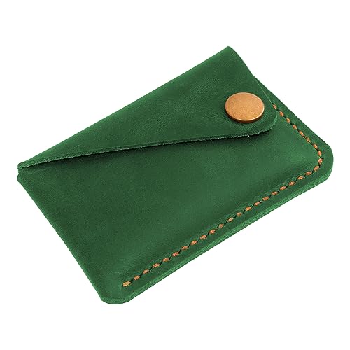 Leather Card Holder, Credit Card Wallet, Cardholder Wallet, Minimalist Wallet,Christmas Gift - color: Green