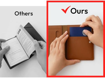 carrotez Premium RFID Blocking Leather Passport Holder & Wallet – Brown - color: Brown