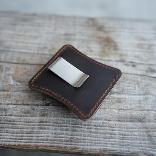 JJNUSA Genuine Leather Travel Joural A5 A6 Pen Holder Clip Notebook Pen Loop Stylish, notebook pen pencil holder clip and Practical Pen Organizer (Darkbrown) - color: Darkbrown