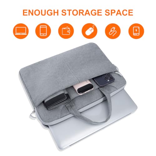 Laptop Bag Shockproof Protective Laptop Case Lightweight Computer Sleeve | Laptop Carrying Case with Front Pocket 12in 13.3in 14in 15in 15.6in 16.1in Computer Bag Waterproof for Men Women - color: Black, size: 13.3in