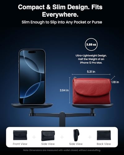 Nsciyise Premium Leather Wallet for Women, Black | Multi-Slot Card Holder, RFID Blocking Protection, ID Window, Zipper Coin Purse, Trifold Genuine Cowhide - color: Black