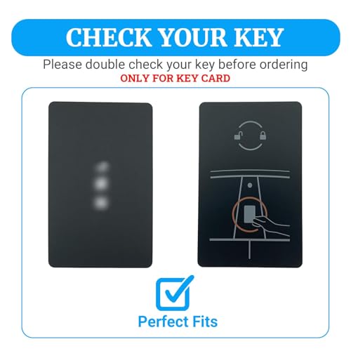 Joouheax Transparent Card Key Holder for Tesla, Soft TPU, Red | Transparent Soft Card Case Cover for Model Y/3/S/X Cybertruck Accessories - color: Red