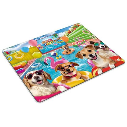 Puppy Party Mouse pad Customized Mousepad Non-Slip Rubber Base Mouse Pads for Computers Laptop Office Desk Accessories Mouse pad - color: Puppy party