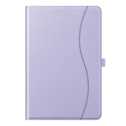 Fintie Multi-Angle Viewing Case for Samsung Galaxy Tab A11+/ A9+ 11 Inch | Front Card Pocket, Vegan Leather Exterior, Scratch-Free Microfiber, Auto Wake/Sleep, for Business Travel, Lilac Purple - color: Lilac Purple