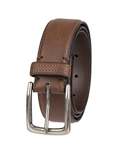 Columbia Men's Casual Everyday Leather Belt – Jeans, Chinos and Daily Wear - color: Brown Trinity, size: Large (38-40)