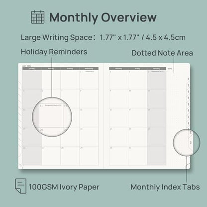 POPRUN Planner 2026-2027, Large-8.5" x 10.5", Academic Weekly Planner | Daily Weekly & Monthly Calendar (Jul 26-Jun 27) Hourly Appointment Book with Inner Pocket, Leather Softcover, Black - color: Black, size: Large-8.5" x 10.5", style: Academic Year 2026