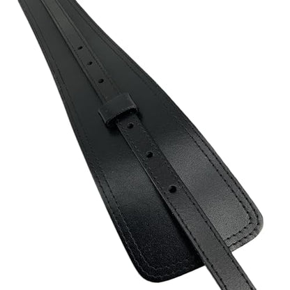 Women Wide Waistband, High and Low Waist Full Grain Leather Skinny Boho Concho Belt - color: Black, size: 40"(fits 38”-41”)