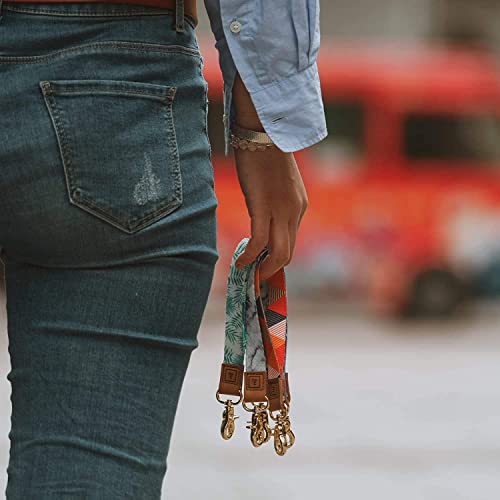 MNGARISTA Keychain Wristlet Key Chains Women Cute Keychain Wallet Key Chain | Phone Wrist Strap Keychains for Women Men Car Keychains Key Chains for Car Keys Wallet Phone Case - color: Azure Blue