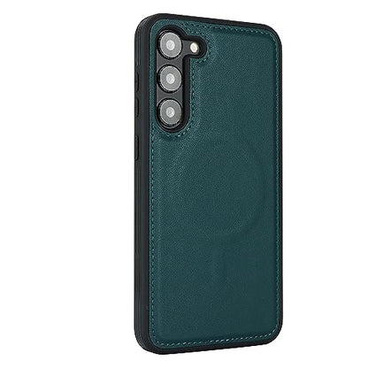 iCoverCase Wallet Case for Samsung Galaxy S23 Plus Compatible with MagSafe, Magnetic Detachable Card Slots Holder PU Leather Kickstand Wireless Charging Case (Blackish Green) - color: Blackish Green, size: Samsung Galaxy S23 Plus