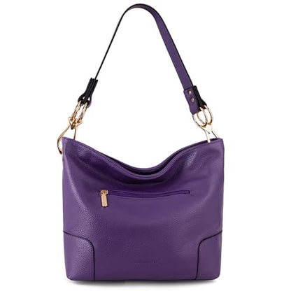Montana West Hobo Bags for Women Top Handle Satchel Shoulder Purse Bucket Handbag - color: Special-purple
