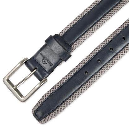 Tommy Bahama Men's Casual Perforated Strap Belt - color: Navy/Gray, size: Medium (34-36)