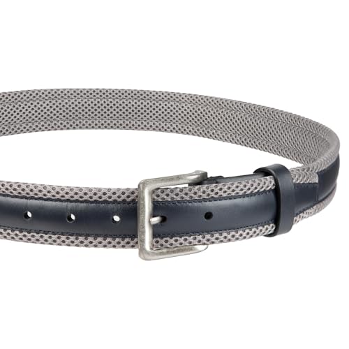 Tommy Bahama Men's Casual Perforated Strap Belt - color: Navy/Gray, size: Medium (34-36)