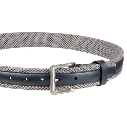 Tommy Bahama Men's Casual Perforated Strap Belt - color: Navy/Gray, size: Medium (34-36)