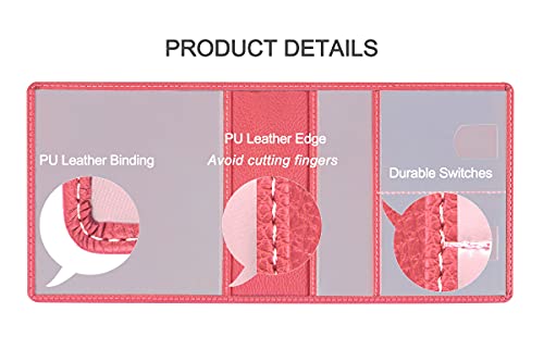 Car Registration and Insurance Holder, Premium PU Leather Vehicle Glove Box Car Organizer Men Women Wallet Accessories Case for ID, Driver's License - Pink - color: Pink