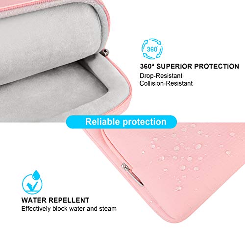 Lacdo 360° Protective Laptop Shoulder Bag, 16 inch Computer Bag for 16 inch MacBook Pro M5 Pro/Max A3428 A3429 (2026), M4/M3/M2/M1 Pro Max A3403 A3186 A2991 A2780 A2485 2024-2019 Messenger Bag, Pink - color: Pink, size: 16 Inch New MacBook Pro