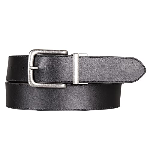 Lucky Brand Men's Reversible Leather Belt | 2-in-1 | Classic | Everyday | Business | Work | Dress | Casual | Metal Buckle - size: 32 Inch