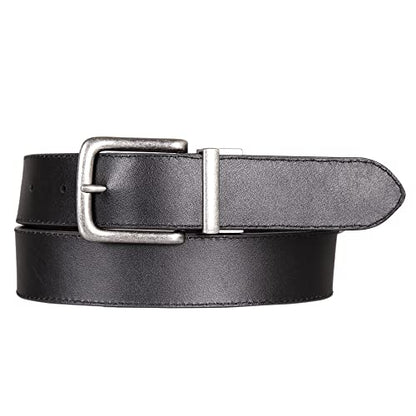 Lucky Brand Men's Reversible Leather Belt | 2-in-1 | Classic | Everyday | Business | Work | Dress | Casual | Metal Buckle - size: 32 Inch