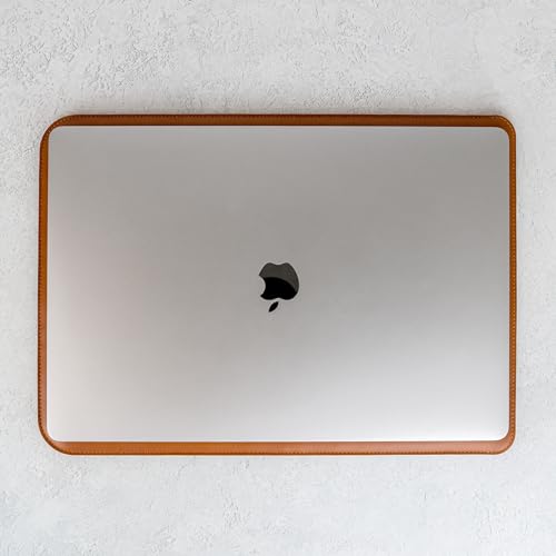 Casemade Real Leather Laptop Sleeve for MacBook Pro & Air Fits 13, 14, 15 & 16 Inch - Genuine Full Grain Leather with Soft Wool Lining (15 inch - MacBook Air M2/M3/M4/M5) - color: Tan, size: 15" Air M2-M5