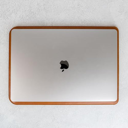 Casemade Real Leather Laptop Sleeve for MacBook Pro & Air Fits 13, 14, 15 & 16 Inch - Genuine Full Grain Leather with Soft Wool Lining (15 inch - MacBook Air M2/M3/M4/M5) - color: Tan, size: 15" Air M2-M5