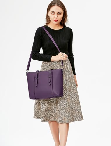 Women Purses and Handbags Tote Shoulder Bag Top Handle Satchel Bags for Ladies - color: Purple