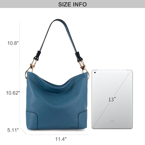 Montana West Hobo Bags for Women Top Handle Satchel Shoulder Purse Bucket Handbag - color: Special-blue Jean