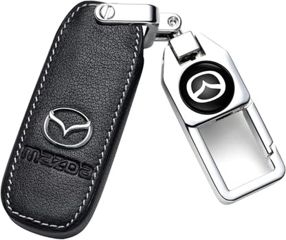 Car Key Fob Case, for Mazda 3 6 8 Miata MX-5 CX-3 CX-5 CX-7 CX-9 4 buttons car key Series Car Key Fob Case Cover Accessories (4 Button),Style B: Black - color: Style B: Black