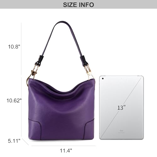Montana West Hobo Bags for Women Top Handle Satchel Shoulder Purse Bucket Handbag - color: Special-purple