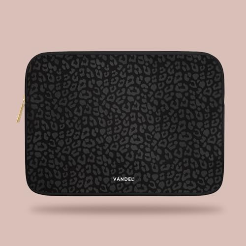 Vandel Slim, Protective Laptop Sleeve for 14 Inch Laptops, MacBook Pro 14 | Fits MacBook Pro 14 inch, HP 14” Laptops, Dell XPS 14, 14” Chromebooks, HP Stream, Dell Latitude, Lenovo IdeaPad, Protextive - color: c. Black Leopard, size: 14 Inch
