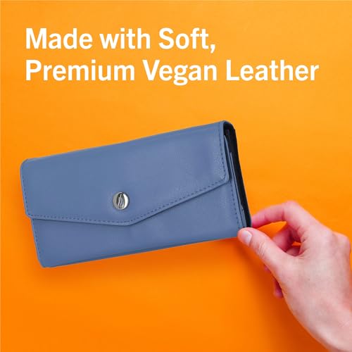 Nautica Money Manager Womens Slim RFID Blocking Wallet, Small Bifold Credit Card Holder with Zipper Coin Pocket and ID Window - color: Fuego Red (Buff)