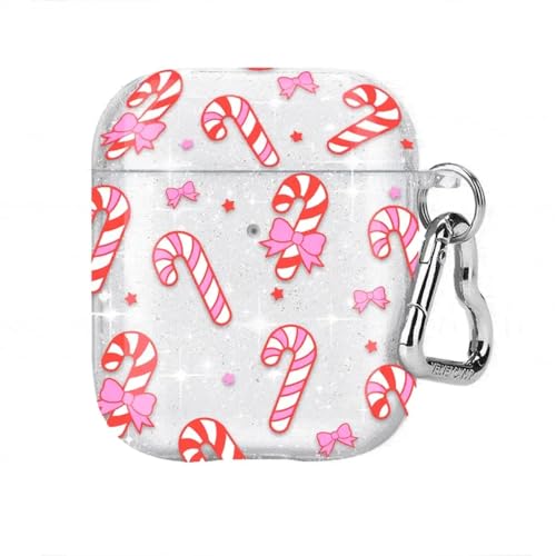 Velvet Caviar Compatible with AirPods Case 2nd and 1st Generation - Cute Protective Hard Cover for Women - Christmas Peppermint Princess - color: Peppermint Princess