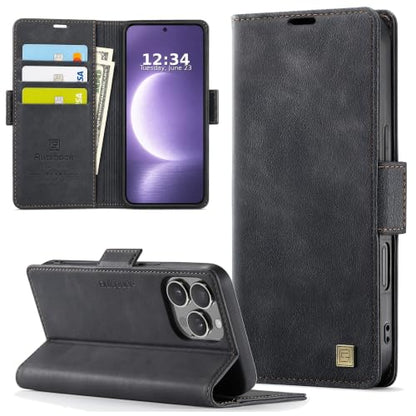 Wallet Case for iPhone 16 Pro Max RFID Blocking Credit Card Holder Magnetic Closure Kickstand PU Leather Flip Phone Case Shockproof TPU Inner Protective Cover 6.9'' Black - color: Black, size: iPhone 16 Pro Max