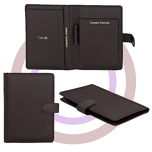 Storite Car Document Holder Owner Manual (Dark Brown)