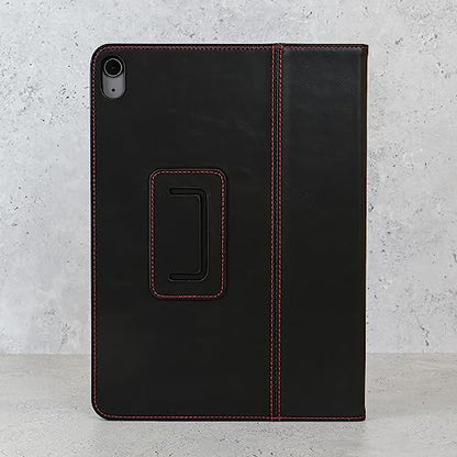 Casemade Real Leather Case Compatible with iPad 11th Gen A16 2025 / 10th Gen (2022) - Full-Grain Leather Cover, Auto Sleep/Wake, Dual Stand Position (Black) - color: Black, size: iPad 11th/10th Gen