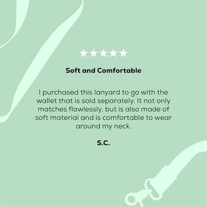 Lanyard for Keys Neck Lanyard Key Chain Holder for Men and Women - Cool Neck Lanyards for Keys, Wallets and ID Badge Holders | Mist - color: Mist