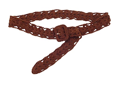 Women's Bohemian Style Rope Braid Waist Belt - color: Style 27