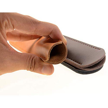 RAYNAG Set of 3 Leather Pen Sleeve Case Holder Pouch for Single Pen