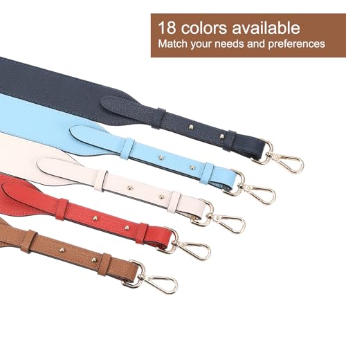 uxcell Leather Purse Strap, Adjustable Crossbody Replacement Straps for Handbags, Shoulder Bag - color: Caramel, Gun-black Clasp