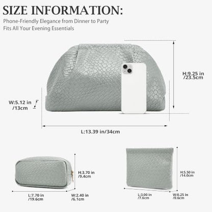 BOYATU Travel Makeup Bags Organizer: Evening Bride Make up Bag, Green - color: 05-Light Mint Green