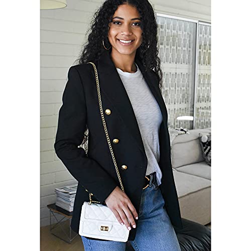 SG SUGU Small Quilted Crossbody Bag, Trendy Designer Mini Shoulder Bag, Phone Wallet Purse for Women - color: Taupe