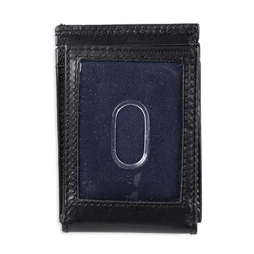 Tommy Hilfiger Men's Leather Orson RFID Bifold Wallet with Removable Passcase - color: True Black