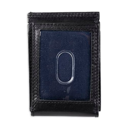 Tommy Hilfiger Men's Leather Orson RFID Bifold Wallet with Removable Passcase - color: True Black