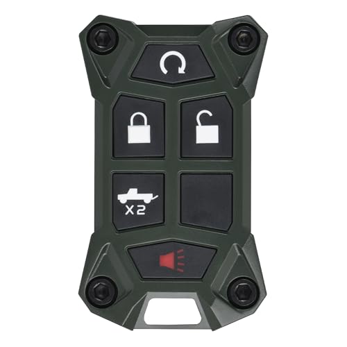 AJT DESIGN V1.5 Chevy Key Fob Replacement Case for Silverado, GMC Sierra 2014–2021 | Chevy Colorado, GMC Canyon 2013–2022 | USA Made Rugged Chevy Key Fob Case Shell | Army Green - color: Army Green
