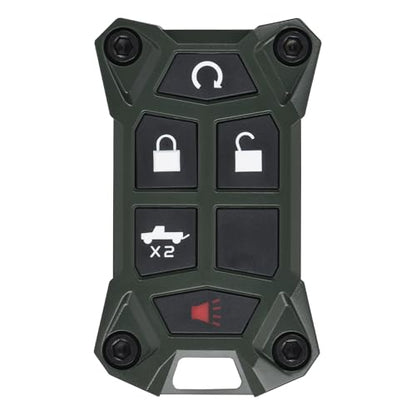 AJT DESIGN V1.5 Chevy Key Fob Replacement Case for Silverado, GMC Sierra 2014–2021 | Chevy Colorado, GMC Canyon 2013–2022 | USA Made Rugged Chevy Key Fob Case Shell | Army Green - color: Army Green