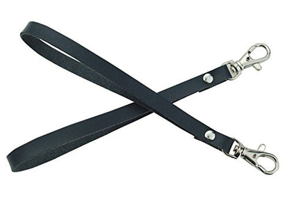 2 pieces Leather Purse Wrist Strap for Wallet Clutch Wristlet Purse Keys Keychain Pouch - color: Navy