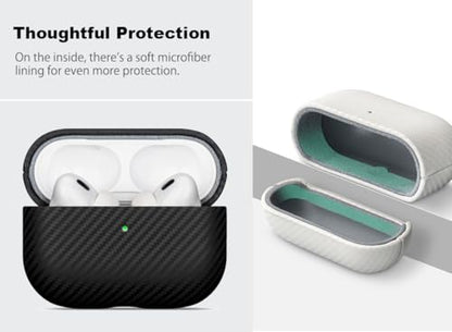 Haobobro for AirPods Pro 3 Leather Case - AirPods Pro 3rd Generation Case - color: Black, size: AirPods Pro 3