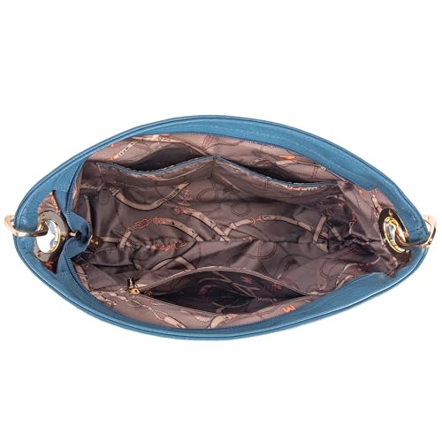Montana West Hobo Bags for Women Top Handle Satchel Shoulder Purse Bucket Handbag - color: Special-blue Jean