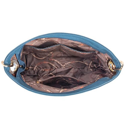 Montana West Hobo Bags for Women Top Handle Satchel Shoulder Purse Bucket Handbag - color: Special-blue Jean
